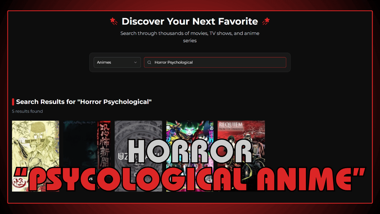 Horror Psychological Anime