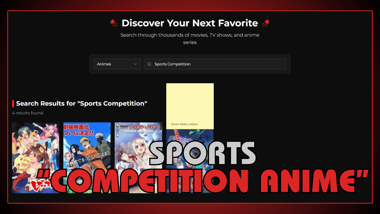 Sports Competition Anime