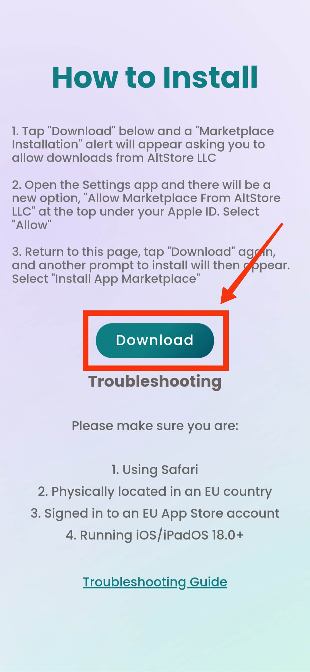 Download AltStore to Your Computer