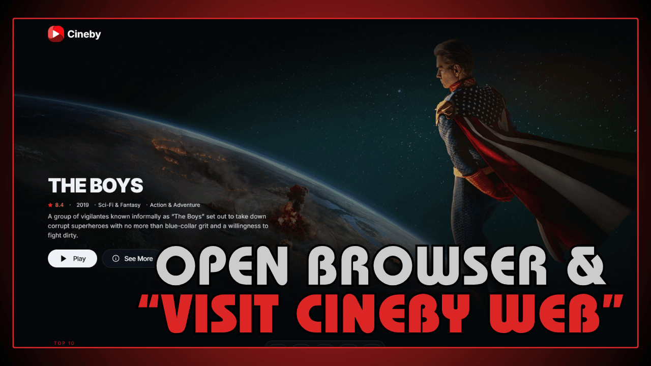 Open Your Browser and Visit Cineby Website